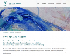 Webseite Mirjam Steger